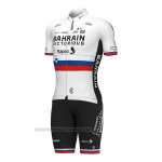 2022 Fahrradbekleidung Slowenien Champion Bahrain Victorious Wei Rot Trikot Kurzarm und Tragerhose 2022 Fahrradbekleidung Slowenien Champion Bahrain Victorious Wei Rot Trikot Kurzarm und Tragerhose