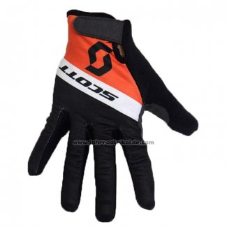 2020 Scott Langfingerhandschuhe Radfahren Shwarz Orange