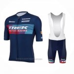 2023 Fahrradbekleidung Trek Factory Blau Trikot Kurzarm Und Tragerhose 2023 Fahrradbekleidung Trek Factory Blau Trikot Kurzarm Und Tragerhose