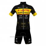 2022 Fahrradbekleidung Lotto-kern Haus Shwarz Gelb Trikot Kurzarm und Tragerhose 2022 Fahrradbekleidung Lotto-kern Haus Shwarz Gelb Trikot Kurzarm und Tragerhose