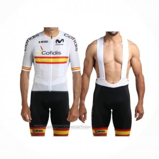 2024 Fahrradbekleidung Cofidis Wei Trikot Kurzarm Und Tragerhose