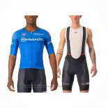 2024 Fahrradbekleidung Giro d'Italia Blau Trikot Kurzarm Und Tragerhose
