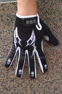 Skull Langfingerhandschuhe Radfahren Shwarz Shwarz