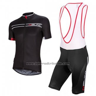 2017 Fahrradbekleidung Nalini Sinello Ti Shwarz Trikot Kurzarm und Tragerhose