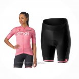 2024 Fahrradbekleidung Frau Giro d'Italia Rosa Trikot Kurzarm Und Tragerhose