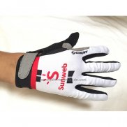 2020 Sunweb Langfingerhandschuhe Radfahren Wei