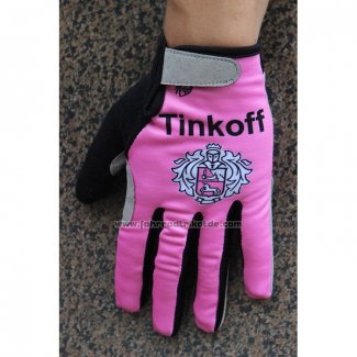 2020 Tinkoff Langfingerhandschuhe Radfahren Rosa