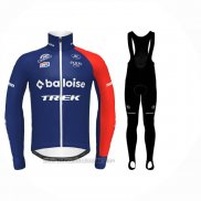 2024 Fahrradbekleidung Baloise Trek Rot Blau Trikot Langarm Und Tragerhose