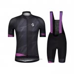 2021 Fahrradbekleidung Frau Scott Shwarz Volett Trikot Kurzarm und Tragerhose 2021 Fahrradbekleidung Frau Scott Shwarz Volett Trikot Kurzarm und Tragerhose